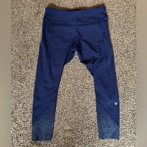 Lululemon Navy Blue Yoga Pants Women Size 10